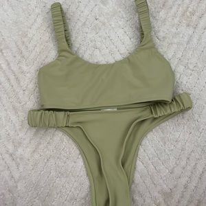 Charlie Holiday green bikini